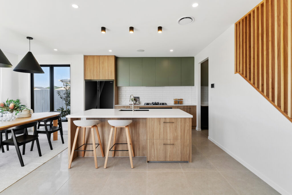 Narrow Block House Designs Kitchen